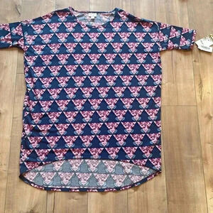 4/$25 NWT LuLaRoe x Disney Mickey Triangle Irma Tunic Top Sz M